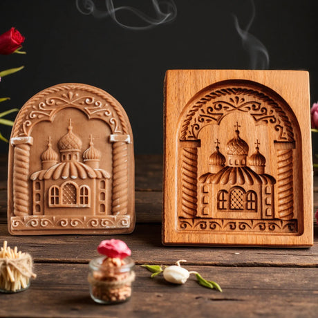 Gardener's Treats Wooden Cookie Moulds Baking Press Embossing Tools Gifts