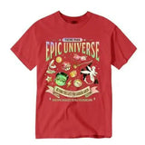 Epic Universe Unisex Tee Cotton T-Shirt Fantasy Family Theme Park Trip Orlando Park