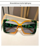 Astrid's Oversized Square Sunglasses with Gradient Lenses