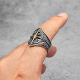 Starry Night Ring Stainless Steel Men Ring