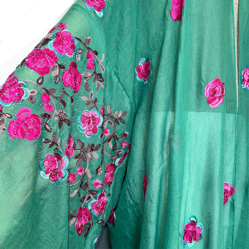 Rose's Embroidered Bohemian Cover Up Kimono