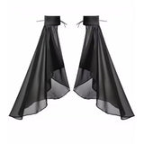 Long Tulle Detachable Sleeves