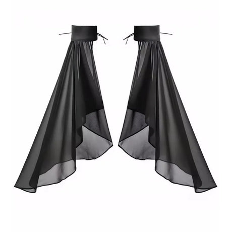 Long Tulle Detachable Sleeves