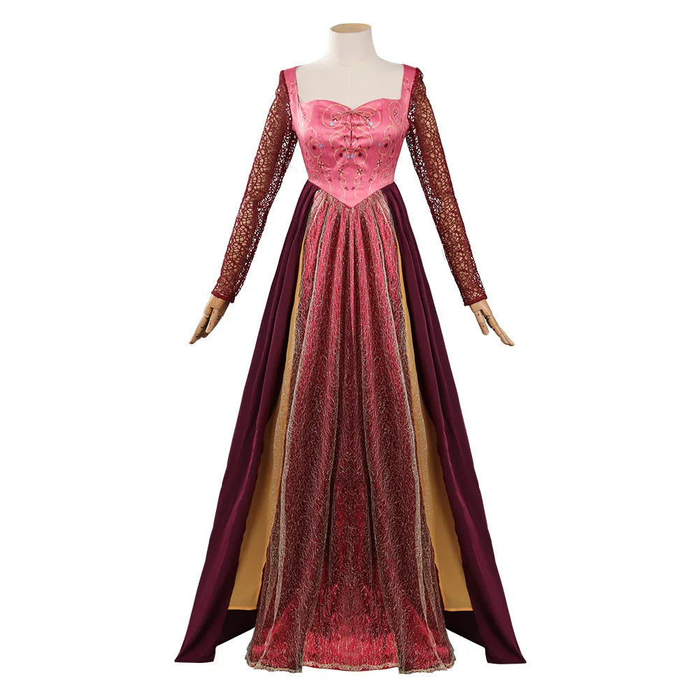 Hocus Pocus Movie Sanderson Sisters Witch Costumes Cosplay Outfits Halloween