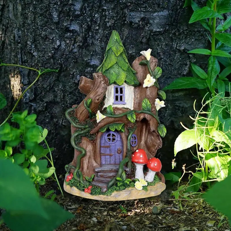 Miniature Fairy Elf Door Wooden 2D Printed Decor