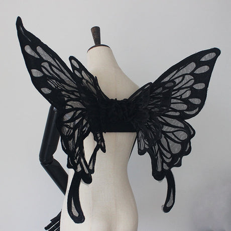 Black or White Butterfly Wings Costume