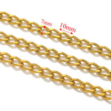 1meter PVD Gold Plated Stainless Steel Thick Large Heavy Chains Necklace Bracelet DIY Jewellery Making Finding