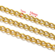1meter PVD Gold Plated Stainless Steel Thick Large Heavy Chains Necklace Bracelet DIY Jewellery Making Finding