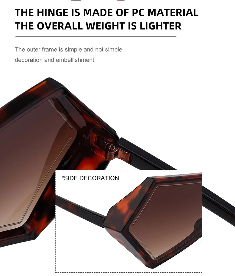 Oversized Futuristic Goggle Sunglasses