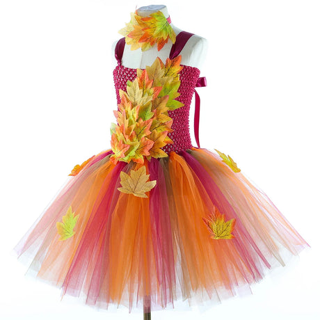 Fall Fairy Costume Forest Woodland Autumn Fairy Tutu Dress Up Maple Leaves
