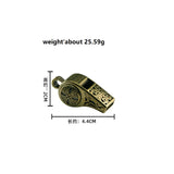 Brass Whistle Keys Chains Pendant Outdoor Survival Tools