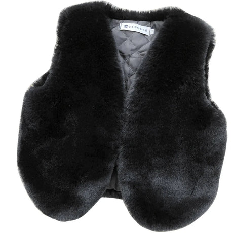 Baby Girls Faux Fur Vest Winter Outfits Kids Warm Sleeveless Coat Infant Toddler 6M-7Y Outerwear