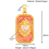 Enamel Heart Flower Dolphin Charm Pendants 18K Gold Plated DIY Bracelets Necklaces Jewellery Making Supplies