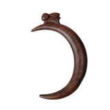 Wooden Hair Sticks Moon Shaped Cute Rabbit Designs Handmade Hair Accessory