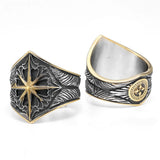 Starry Night Ring Stainless Steel Men Ring