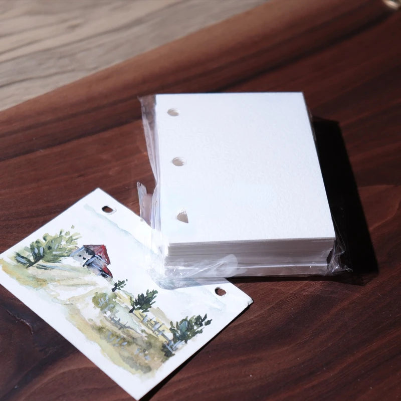 Painters Pocket Kit A9 Three-Ring Mini Loose-Leaf Leather Notepad Painting Supplies