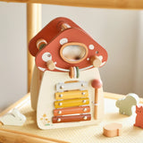 Mushroom Busy Box Baby Montessori Musical Wooden Toys Educational Percussion Toys