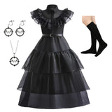 Wednesday Costume Sets Girls Halloween Cosplay Costume Dress