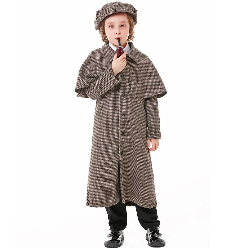 Sherlock and Enola Holmes Cosplay Detective Costumes
