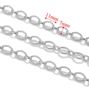1meter PVD Gold Plated Stainless Steel Thick Large Heavy Chains Necklace Bracelet DIY Jewellery Making Finding