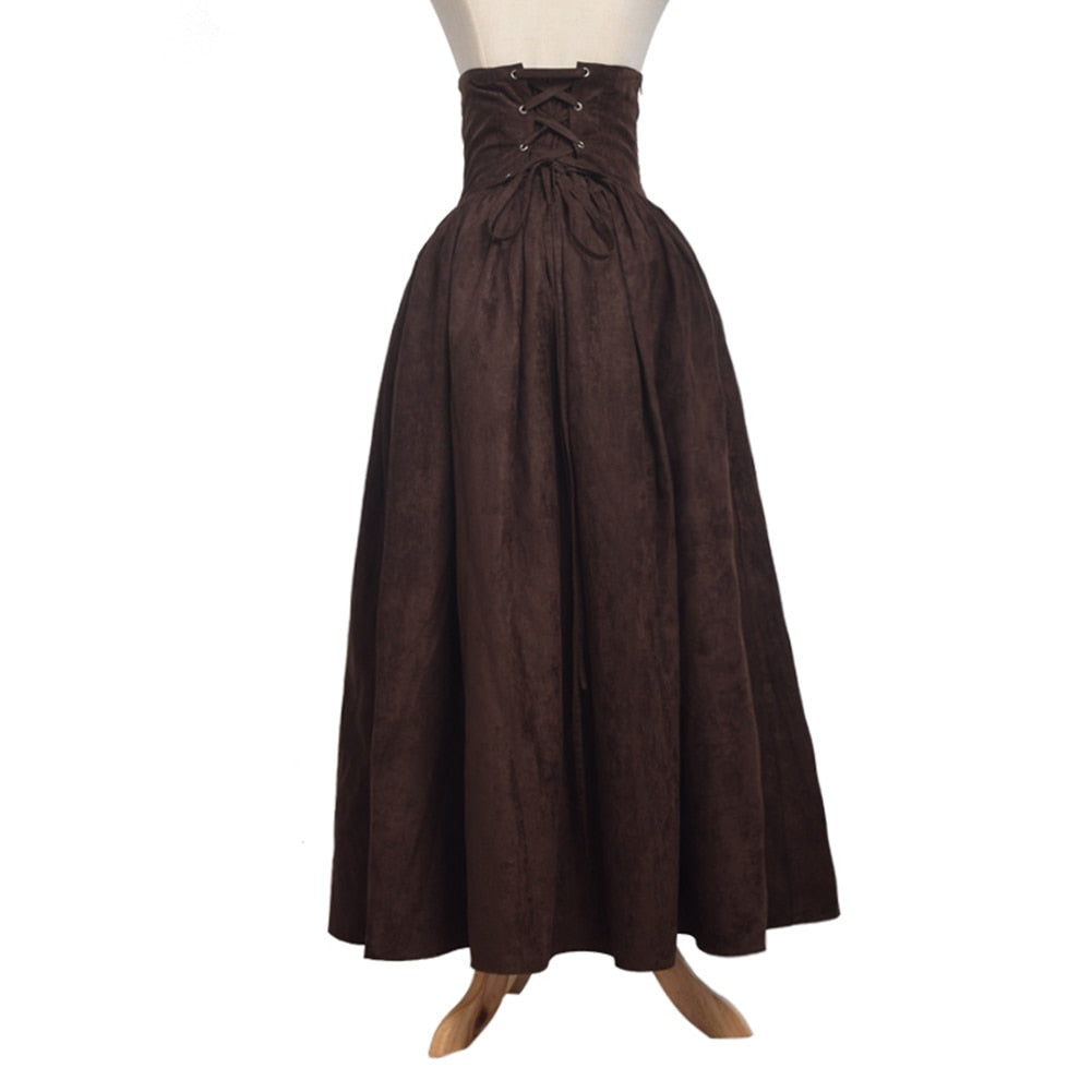 Renaissance Skirt Steampunk Victorian Empire High Waist