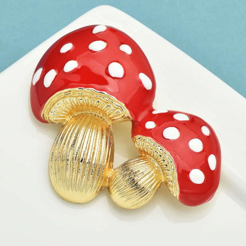 Mushroom Brooch