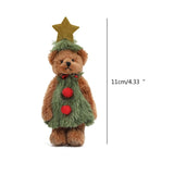 Christmas Plush Bear Toy Keychain