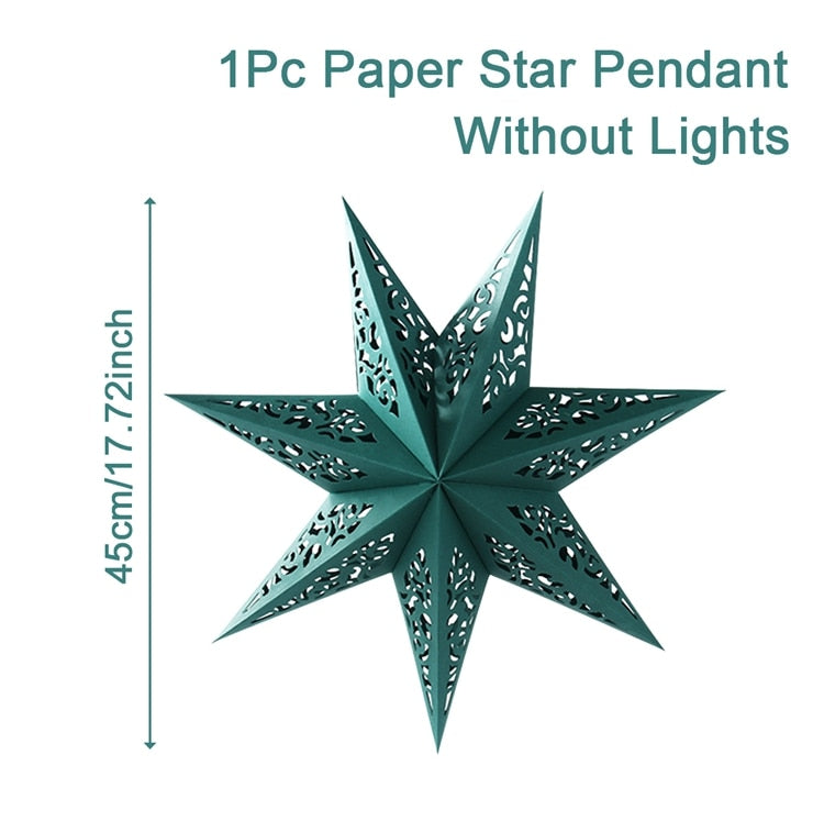 Paper Star Party Lantern Christmas Decorations