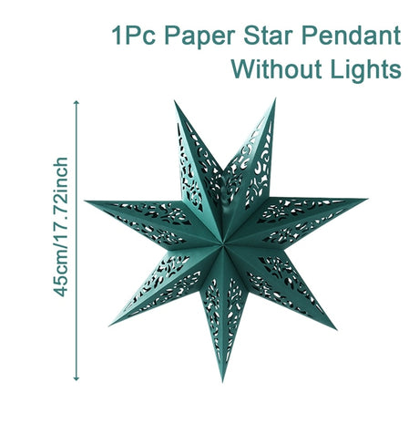 Paper Star Party Lantern Christmas Decorations