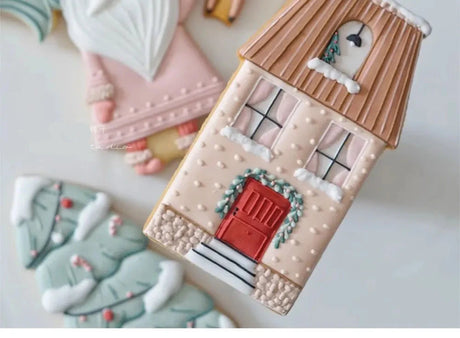 Christmas Nordic Style Cookie Cutters Santa Elk House Xmas Tree