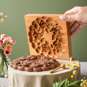 Gardener's Treats Wooden Cookie Moulds Baking Press Embossing Tools Gifts