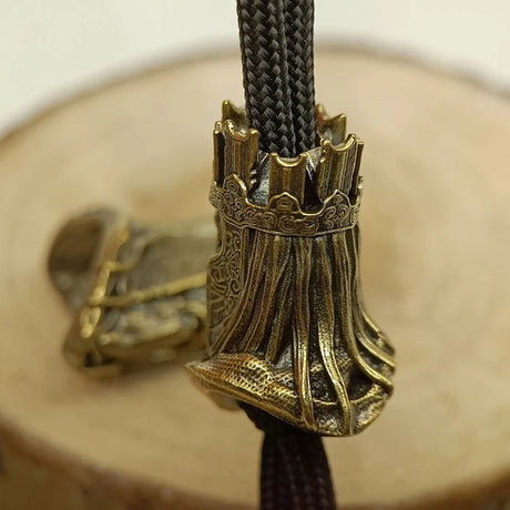 Pope Brass Paracord Bead Dreadlock Beard Beard