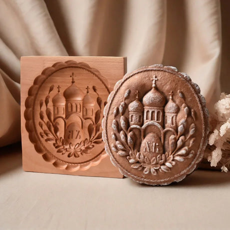 Seasonal Holiday Wooden Cookie Moulds Baking Tools Gifts for Bakers