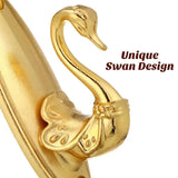 2pcs Golden Swans Curtain Tieback Hooks