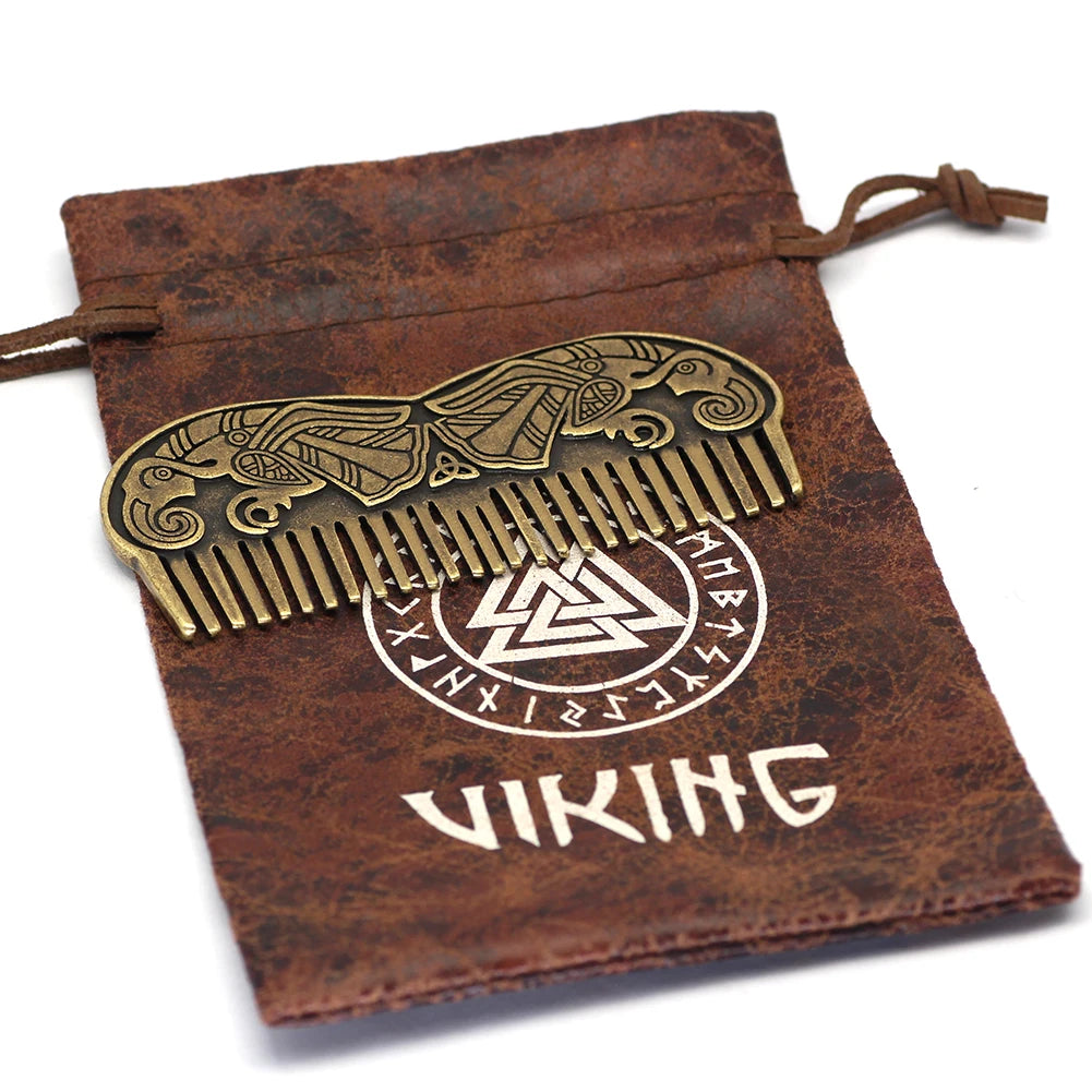 Norse Viking Beard Comb Odin's Ravens Viking Gift For Men
