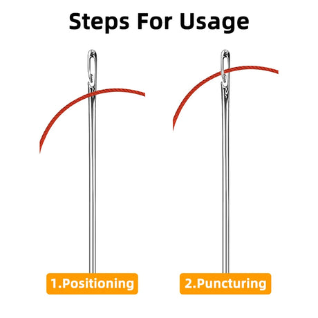 Easy Thread Needle Kit Stainless Steel Sewing DIY Tool