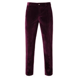 Plush Velvet Suit Two-piece Mens Party Suits Double Breasted Tuxedo Blazers & Pants