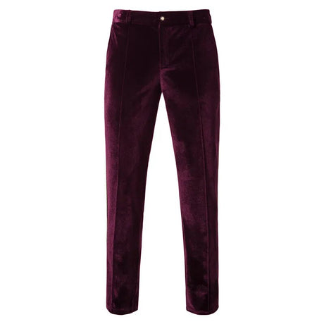 Plush Velvet Suit Two-piece Mens Party Suits Double Breasted Tuxedo Blazers & Pants