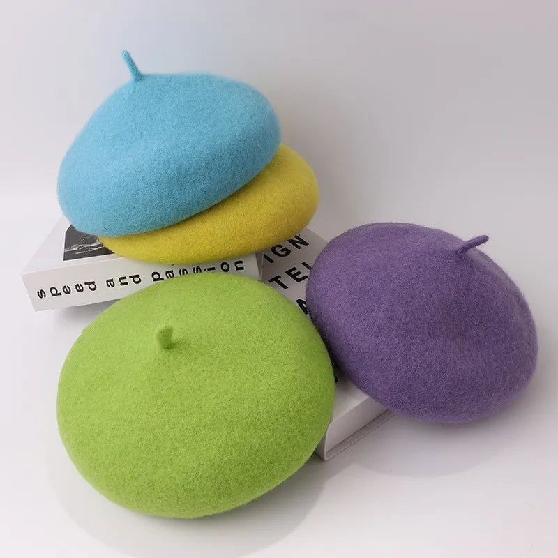 Wool Berets Autumn and Winter Soft Hats