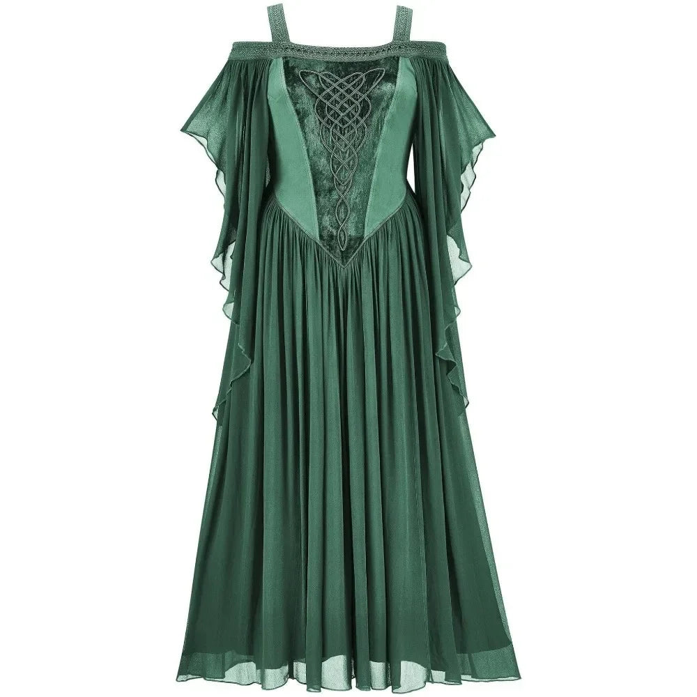 Medieval Fae Elf Dress Cosplay Costumes