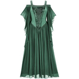Medieval Fae Elf Dress Cosplay Costumes