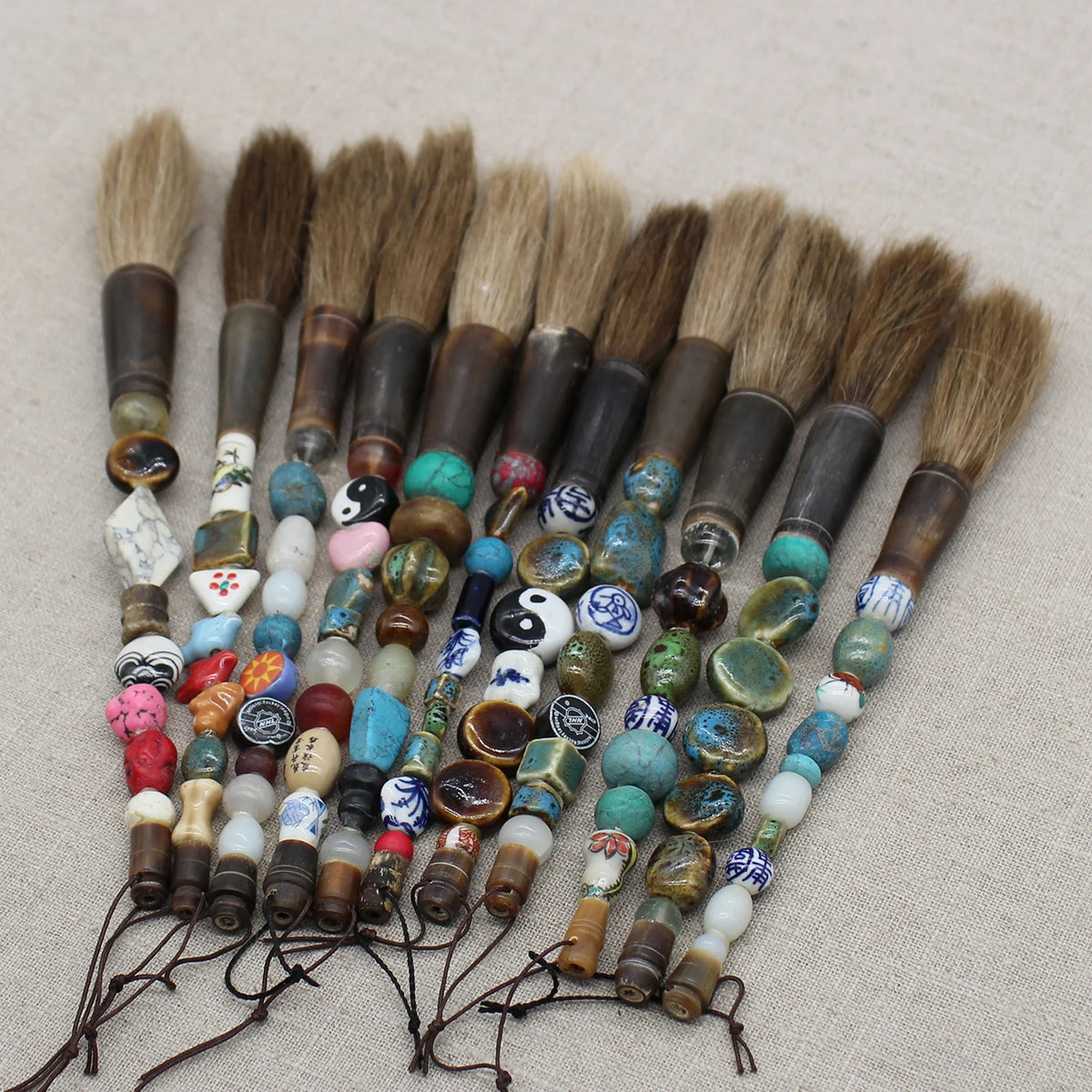 Bead Handle Calligraphy Artist Brush