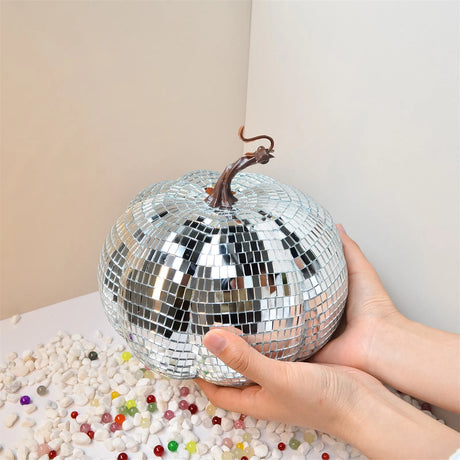 Mini Mirror Disco Pumpkin Ball Halloween Party Decor