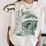 The Shire LOTR Unisex T-Shirt Cotton Tee Fantasy Book Lover Second Breakfast