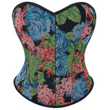 Dandelion Overbust Corset Top Floral Monet Oil Painting Corsets