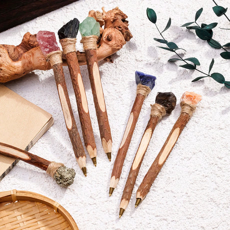 1PC Natural Crystal Rough Stone Magic Pencil