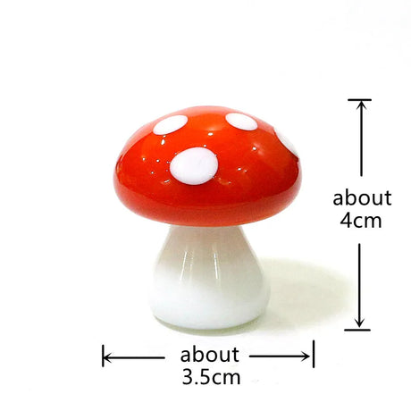 Murano Glass Mushroom Miniature Ornaments Home Decor