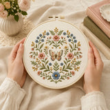 Wildflower Butterfly Pattern DIY Embroidery Kit for Beginners