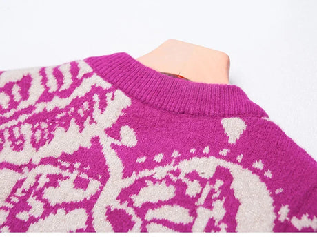 Tropical Winter Sweater Wool Mohair Blend