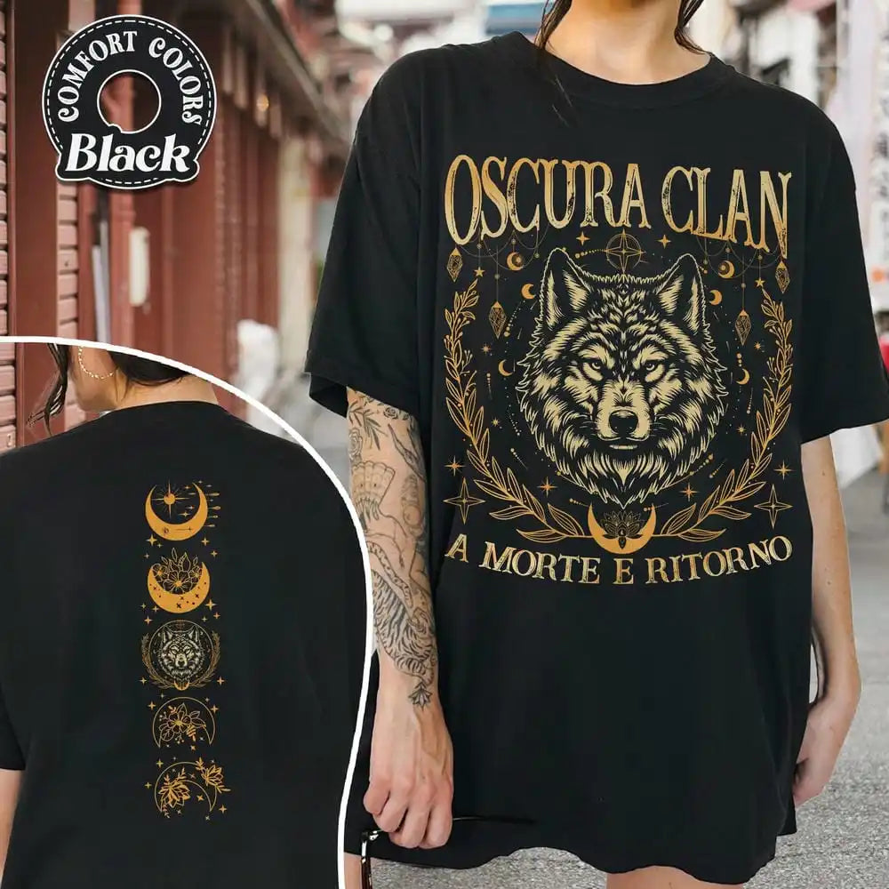 Oscura Clan T-Shirt Unisex Cotton Tee A Morte E Ritorno Zodiac Academy